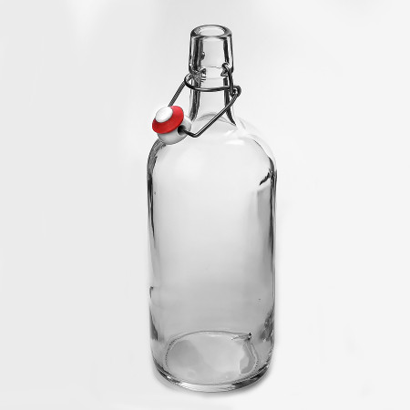 Бутылка бесцветная бугельная 1 литр в Вологде