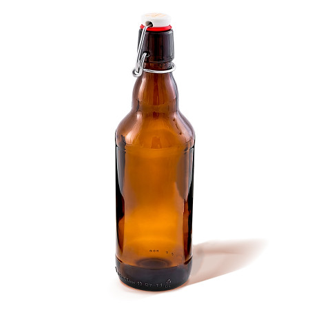 Бутылка темная стеклянная с бугельной пробкой 0,5 литра в Вологде