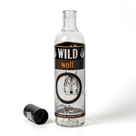 Бутылка сувенирная "Волк" 0,5 литра в Вологде